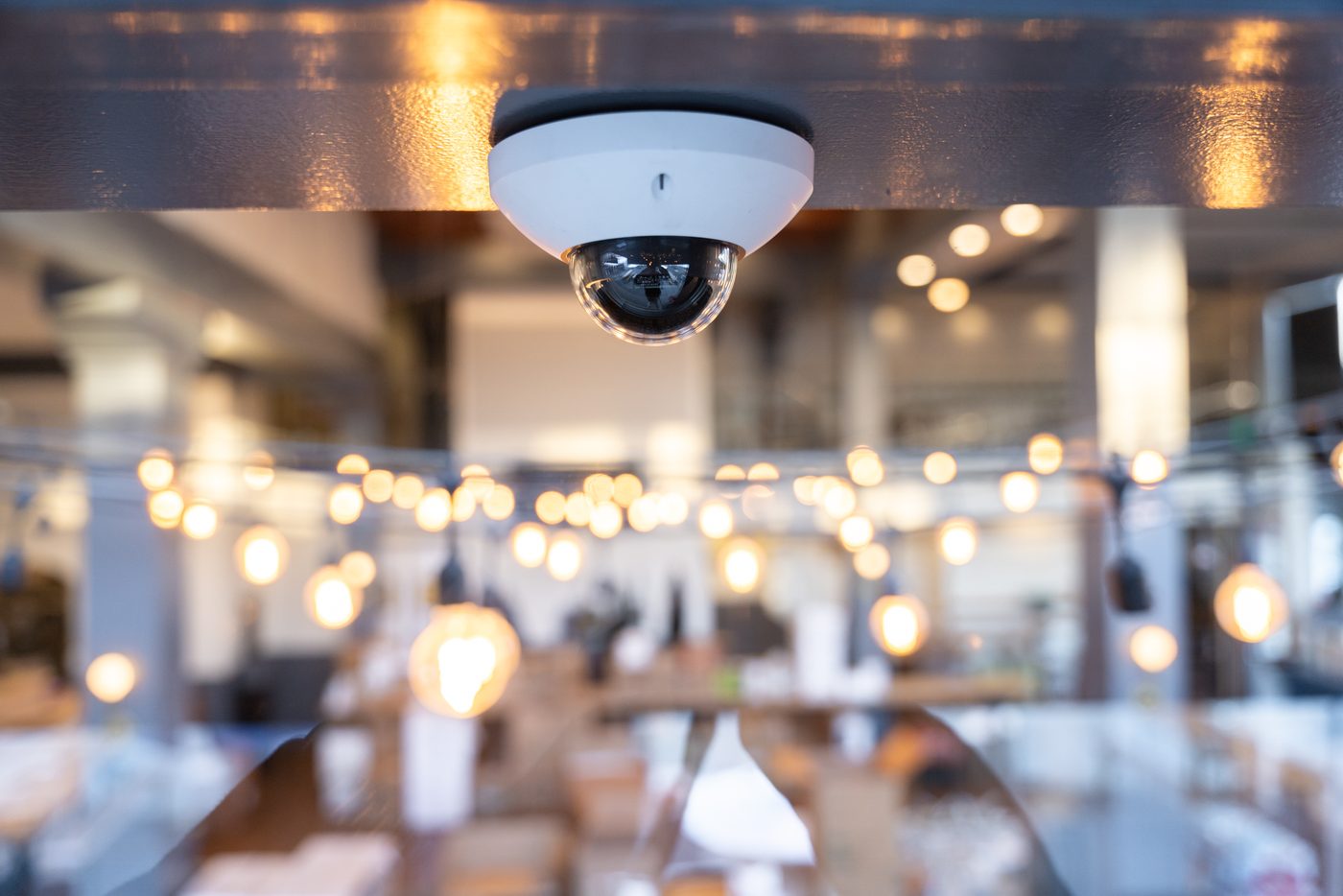 Cloud camera covering a hospitality floor
